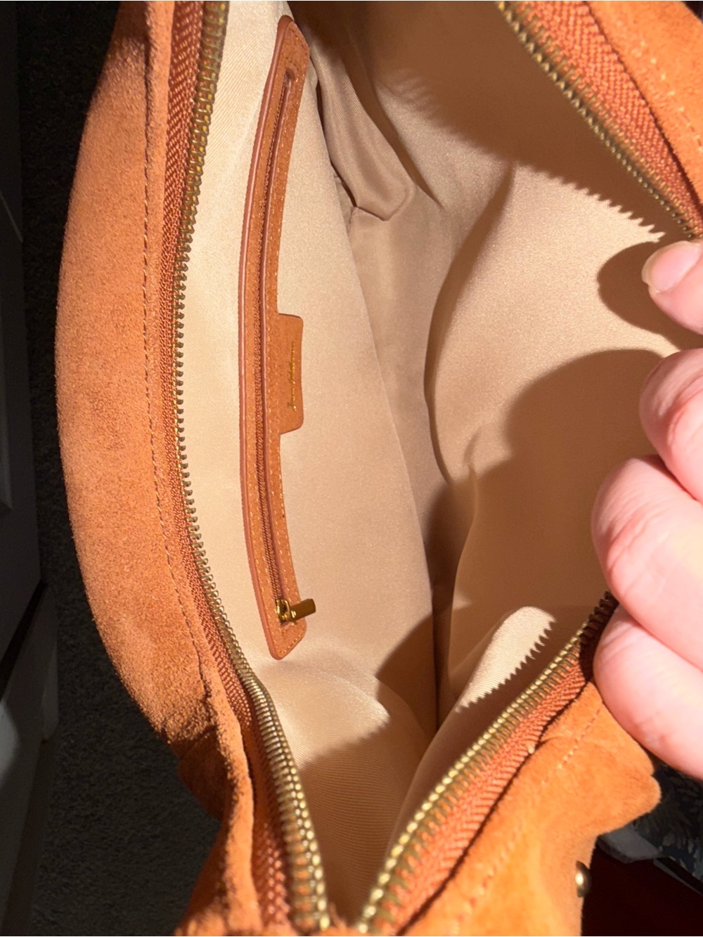 Sam Edelman Studded Leather Suede Hobo Bag - Picture 7 of 8